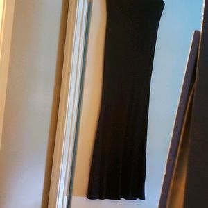 Black tube top dress